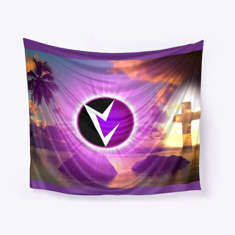 Vril Sunset Emblem Cross Poster